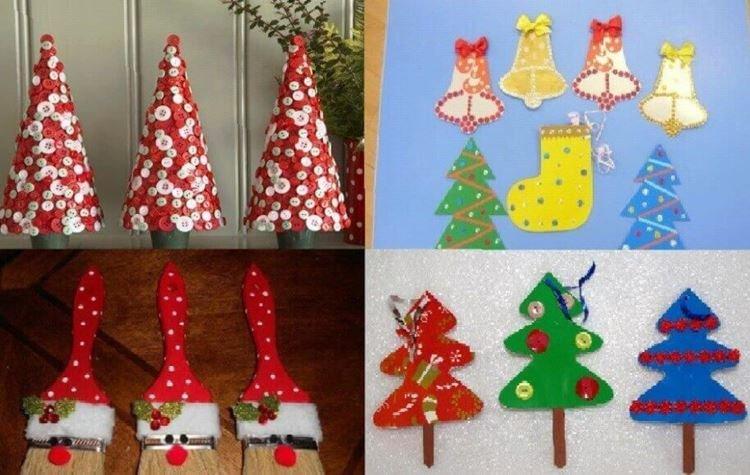 Bricolage artisanat de Noël à la maternelle - photos et idées