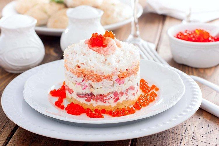 Salade du Nouvel An Rybka - recettes