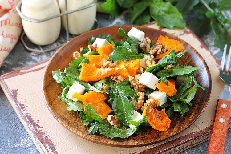Salade tiède de citrouille du Nouvel An - recettes