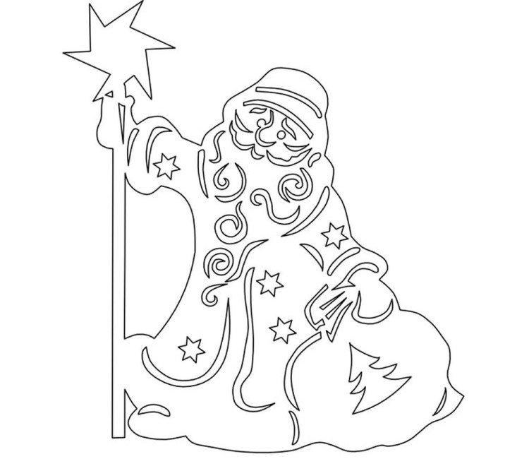 Père Noël - Pochoirs Nouvel An 2021