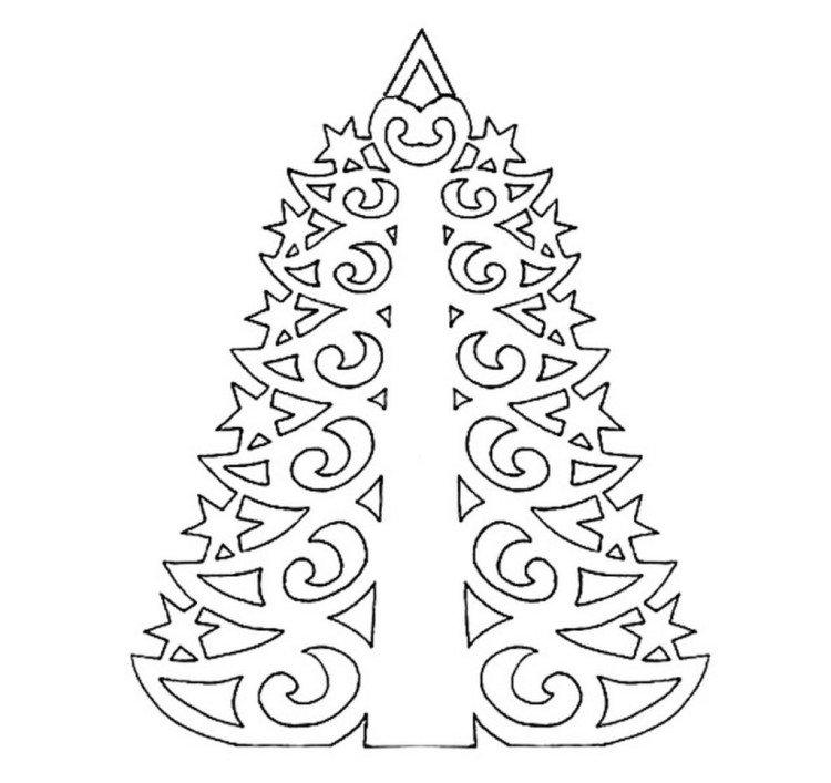 Sapin de Noël - Pochoirs du Nouvel An 2021