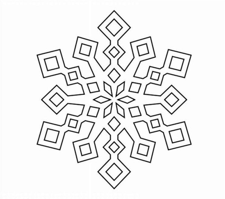 Flocon de neige - Pochoirs Nouvel An 2021