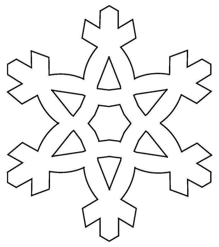 Flocon de neige - Pochoirs Nouvel An 2021