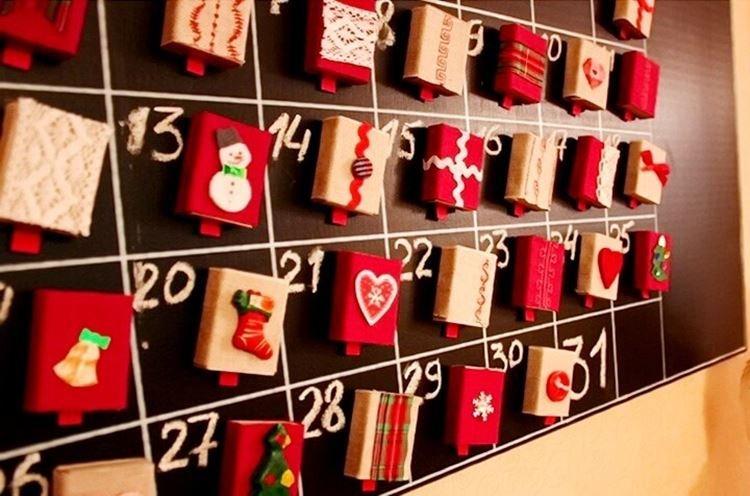 Calendrier de l'Avent DIY Nouvel An - photos et idées