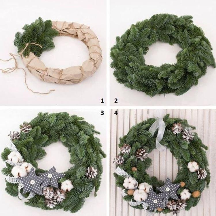 Couronne de Noël DIY - photos et idées