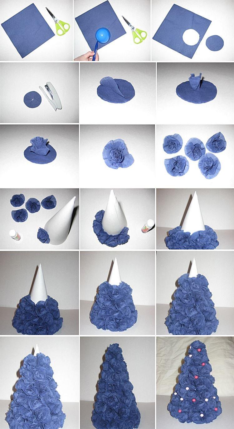 Sapin de Noël en papier ondulé bricolage