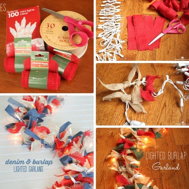 DIY Guirlande de Noeuds de Noël