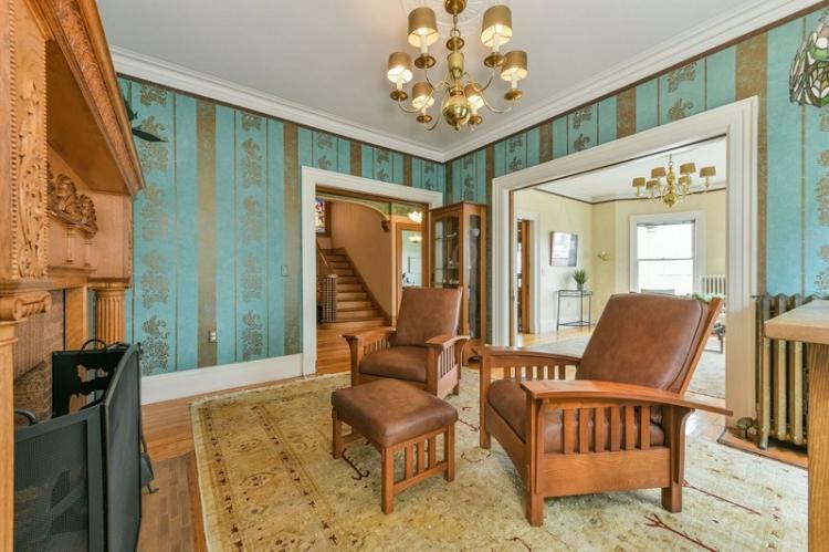 Papier peint pour le salon - photos et idées