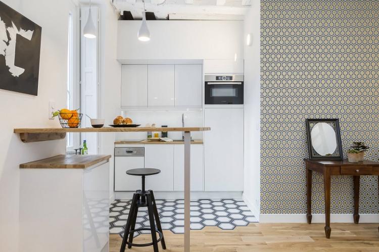 Papier peint pour la cuisine de style scandinave