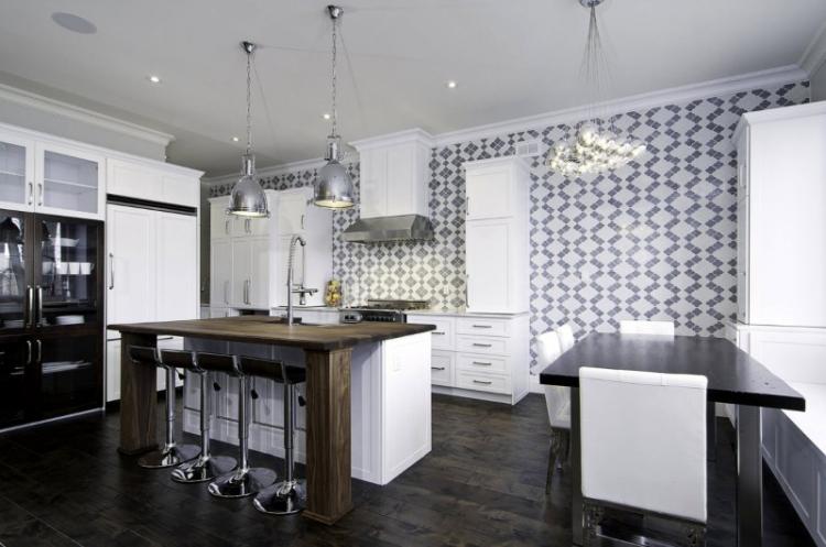 Papier peint pour la cuisine - photos et idées