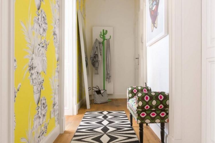 Papier peint pour le couloir - photos et idées