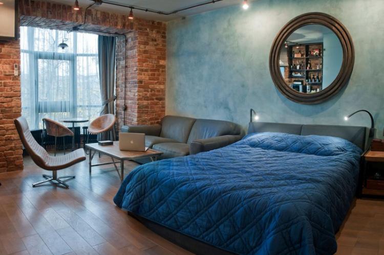 Papier peint pour la chambre dans le style loft