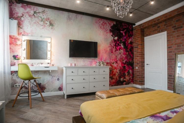 Papier peint pour la chambre dans le style loft