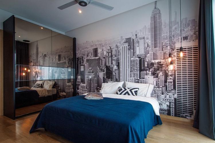 Papier peint pour la chambre - photos et idées