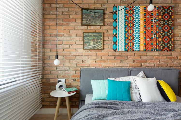 Style ethnique - Papier peint en briques de styles différents