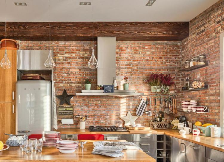 Papier peint pour la maçonnerie - photo