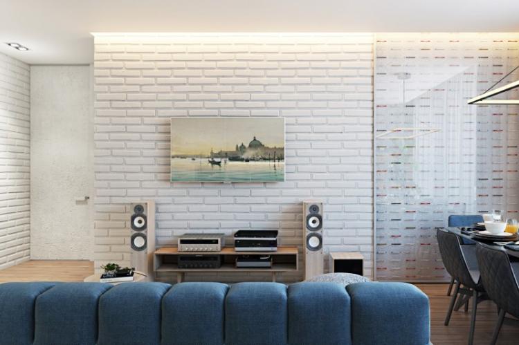 Papier peint pour la maçonnerie - photo