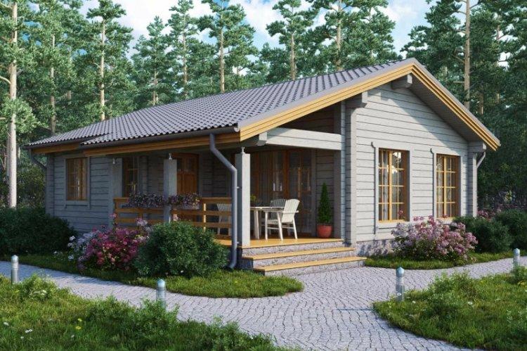 Maisons à un étage d'un bar - projets et photos