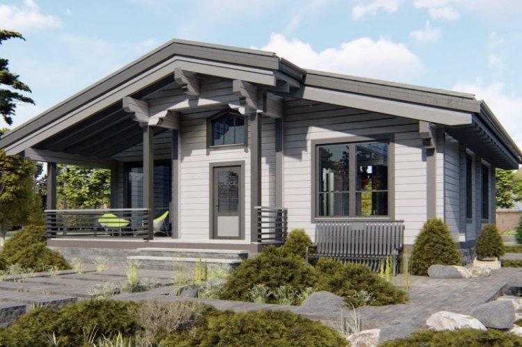 Maisons à un étage d'un bar - projets et photos