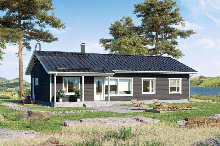 Maison à ossature à un étage - projets et photos