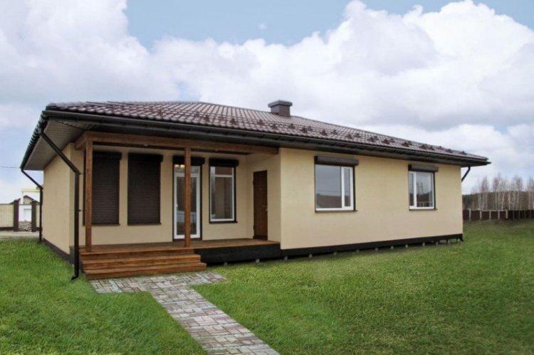 Maison à ossature à un étage - projets et photos