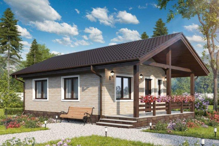 Maison à ossature à un étage - projets et photos