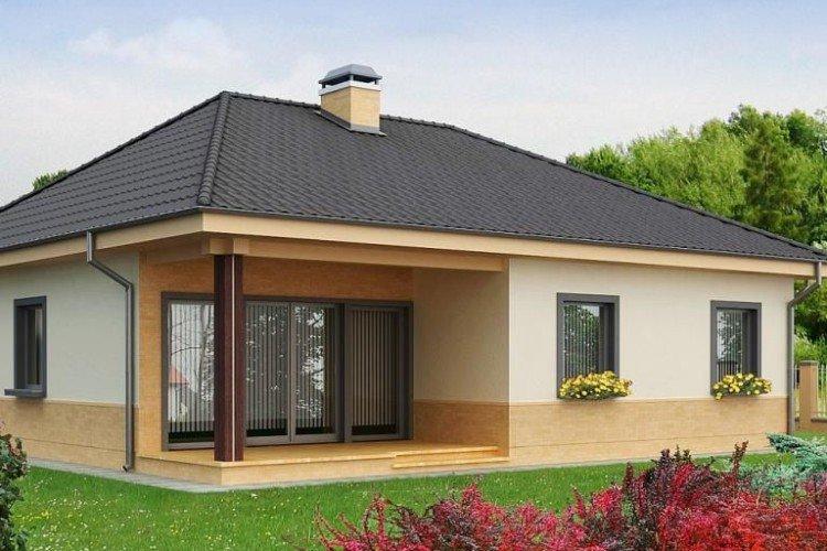 Maisons à un étage en blocs de mousse - projets et photos