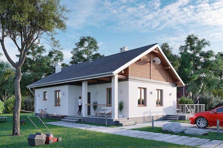 Maisons à un étage en blocs de mousse - projets et photos