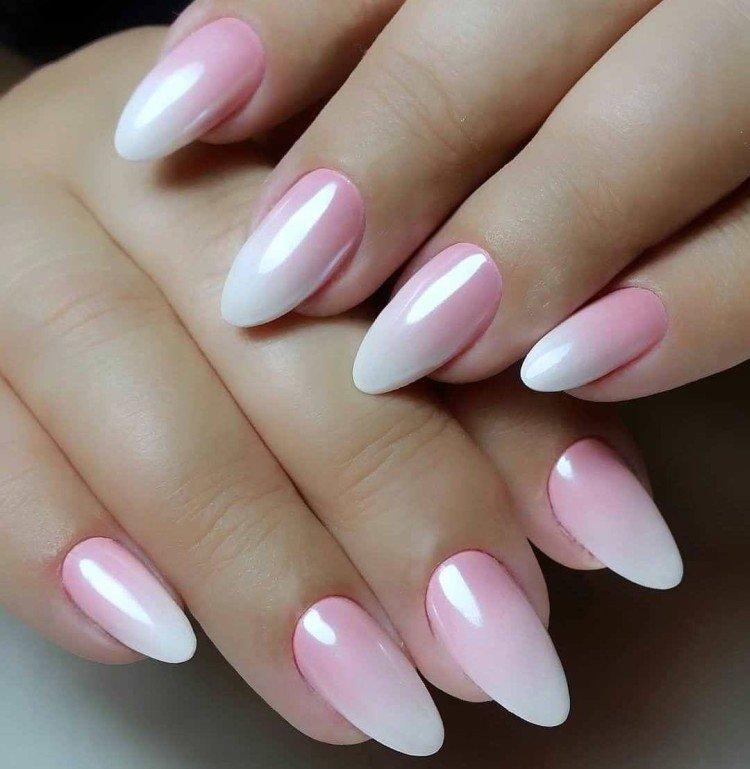 Ombre sur les ongles au lieu d'une veste - photo