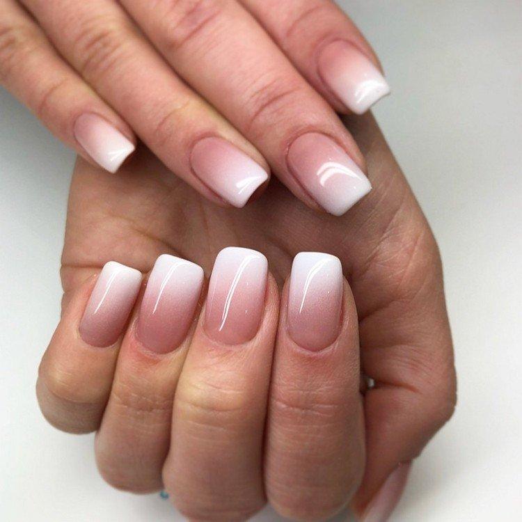 Ombre sur les ongles au lieu d'une veste - photo