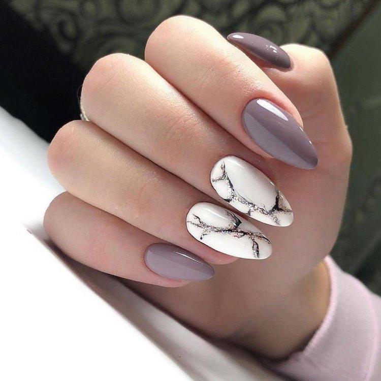 Manucure légère d'automne 2020 - photo