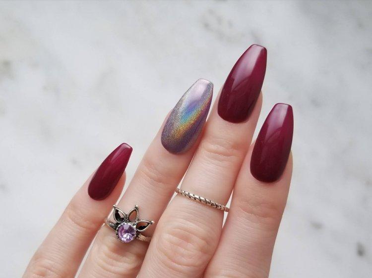 Manucure d'automne 2020 avec frotter - photo