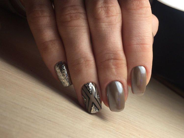 Manucure d'automne 2020 avec frotter - photo