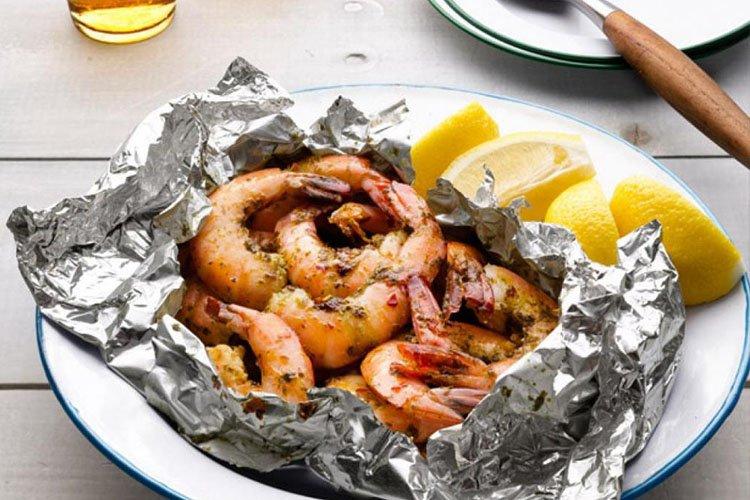 Pâtes aux crevettes cuites au vin blanc - recettes