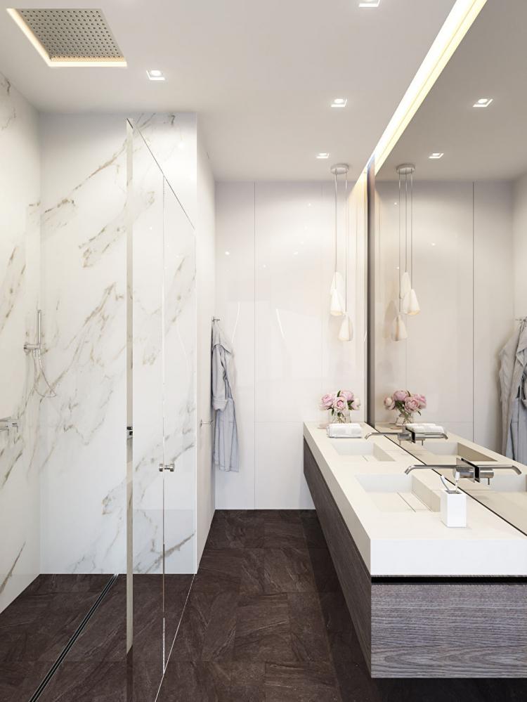 Penthouse dans le complexe résidentiel Sadovye Kvartaly - design d'intérieur