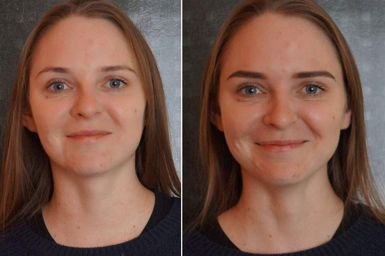 Maquillage permanent des sourcils - photos avant et après