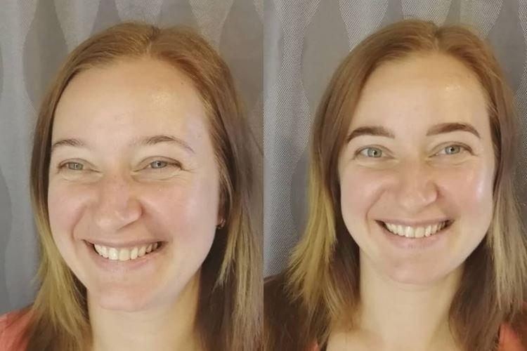 Maquillage permanent des sourcils - photos avant et après