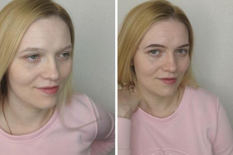 Maquillage permanent des sourcils - photos avant et après