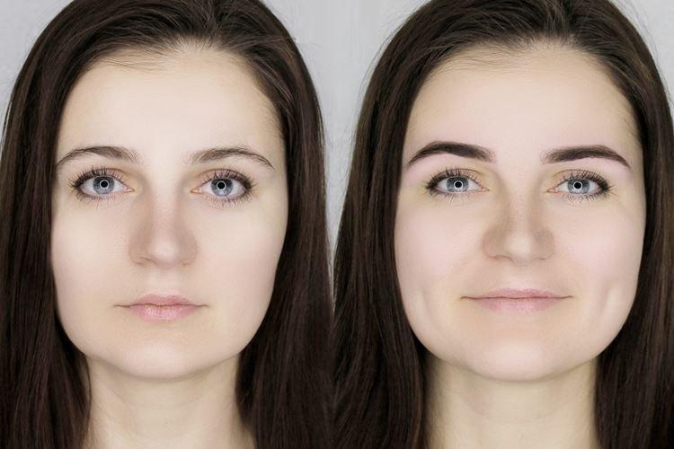 Maquillage permanent des sourcils - photos avant et après