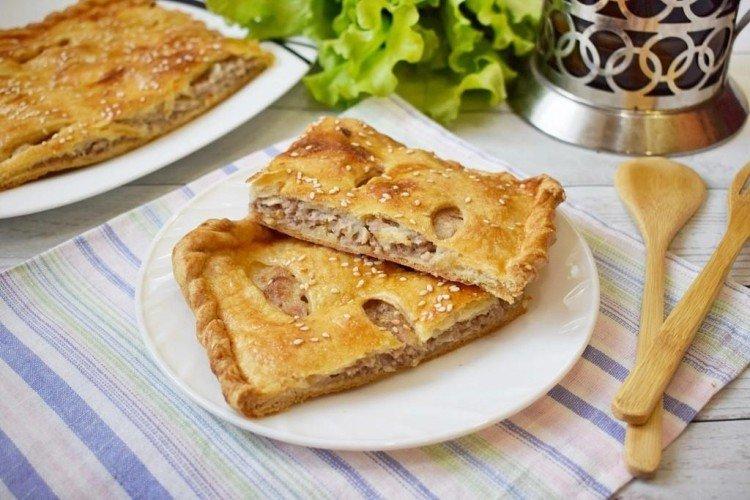 Tarte feuilletée à la viande - recettes