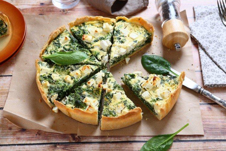 Tarte au poulet et aux épinards - recettes