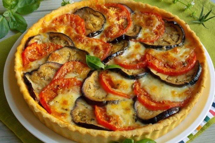 Tarte au poulet, courgettes et aubergines - recettes