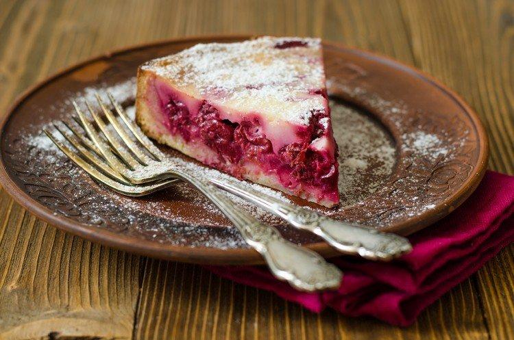Tarte aux cerises à la crème sure et à la noix de coco - recettes