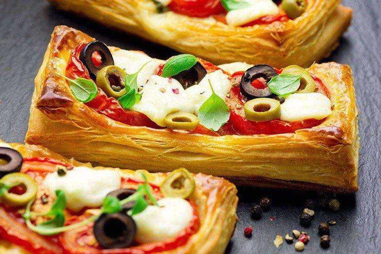 Tartes feuilletées au jambon et fromage - recettes