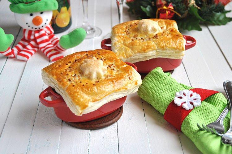 Pâtes feuilletées aux œufs et oignons verts - recettes