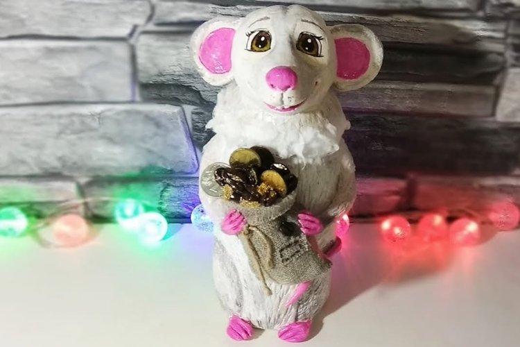 Rat du Nouvel An en pâte - Cadeaux DIY pour le Nouvel An 2020