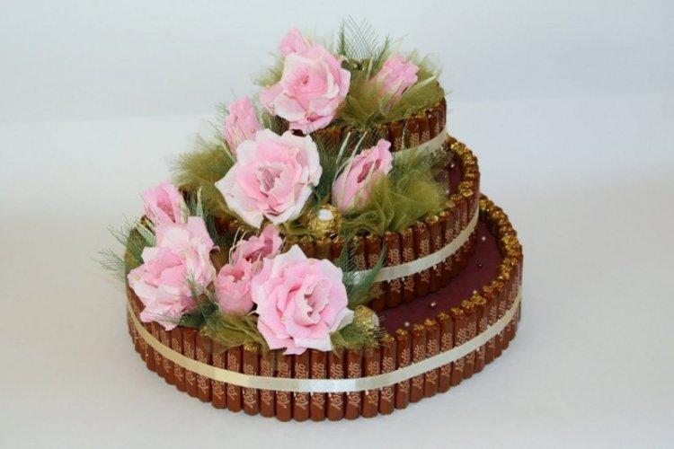 Gâteau aux bonbons - Cadeau d'anniversaire bricolage pour maman