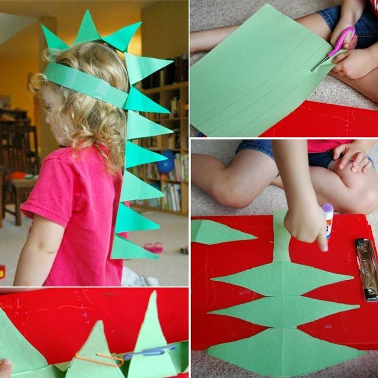 Peigne de dinosaure - Artisanat en papier pour les enfants