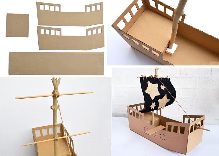 Navire - Bricolage artisanat en carton