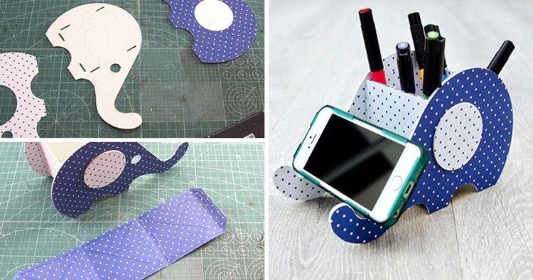 Organiseur de bureau - Bricolage en carton